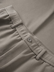 Men's Khaki Basic Tapered Pants
