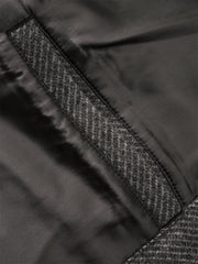 Men's Stand-Collar Wool-Blend Tailored Jacket