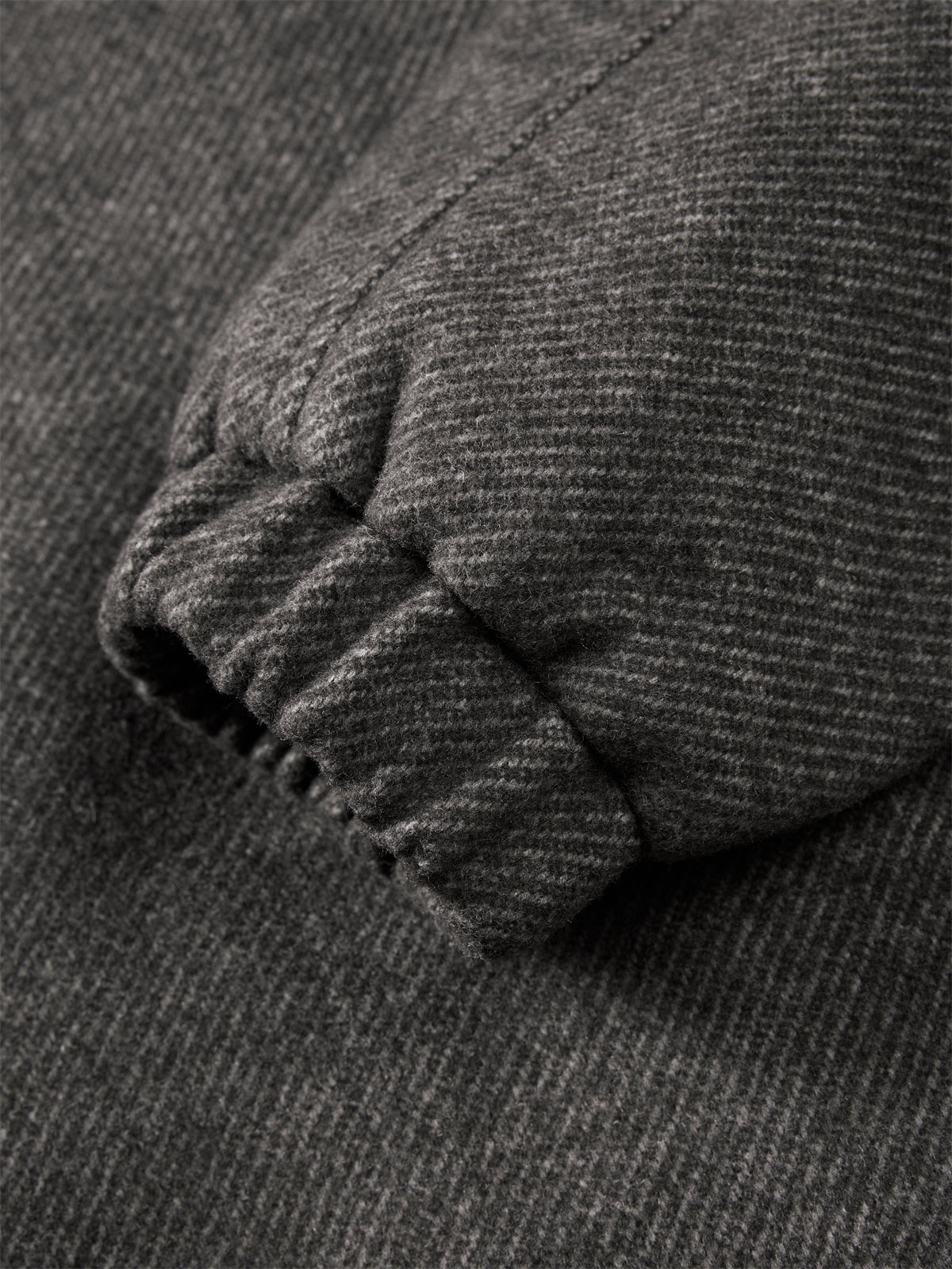 Men's Stand-Collar Wool-Blend Tailored Jacket