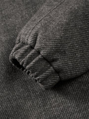 Men's Stand-Collar Wool-Blend Tailored Jacket