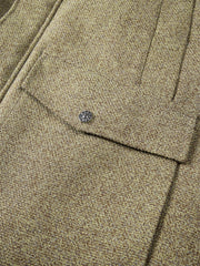 Men's Vintage Tweed-Texture Quilted Jacket