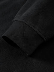 Men's Casual Black Stand Collar Jacket