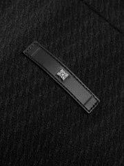 Men's Commuter Wool-Blend Stand-Collar Padded Jacket