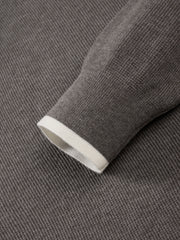 Men's Casual Contrast-Color Crewneck Knit Top