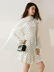 Women's French-Style Flared-Sleeve Mermaid Dress