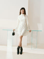 Women's French-Style Flared-Sleeve Mermaid Dress