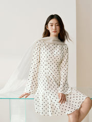 Women's French-Style Flared-Sleeve Mermaid Dress