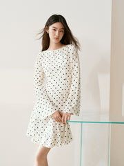 Women's French-Style Flared-Sleeve Mermaid Dress