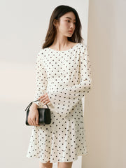 Women's French-Style Flared-Sleeve Mermaid Dress