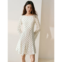 Women's French-Style Flared-Sleeve Mermaid Dress