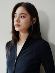 Women's Casual Seam-Detail Slim-Fit Knit Cardigan