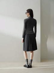 Women's Casual Seam-Detail Slim-Fit Knit Cardigan