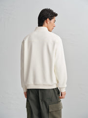 Men's Half-Zip Mock-Neck Fleece Sweatshirt