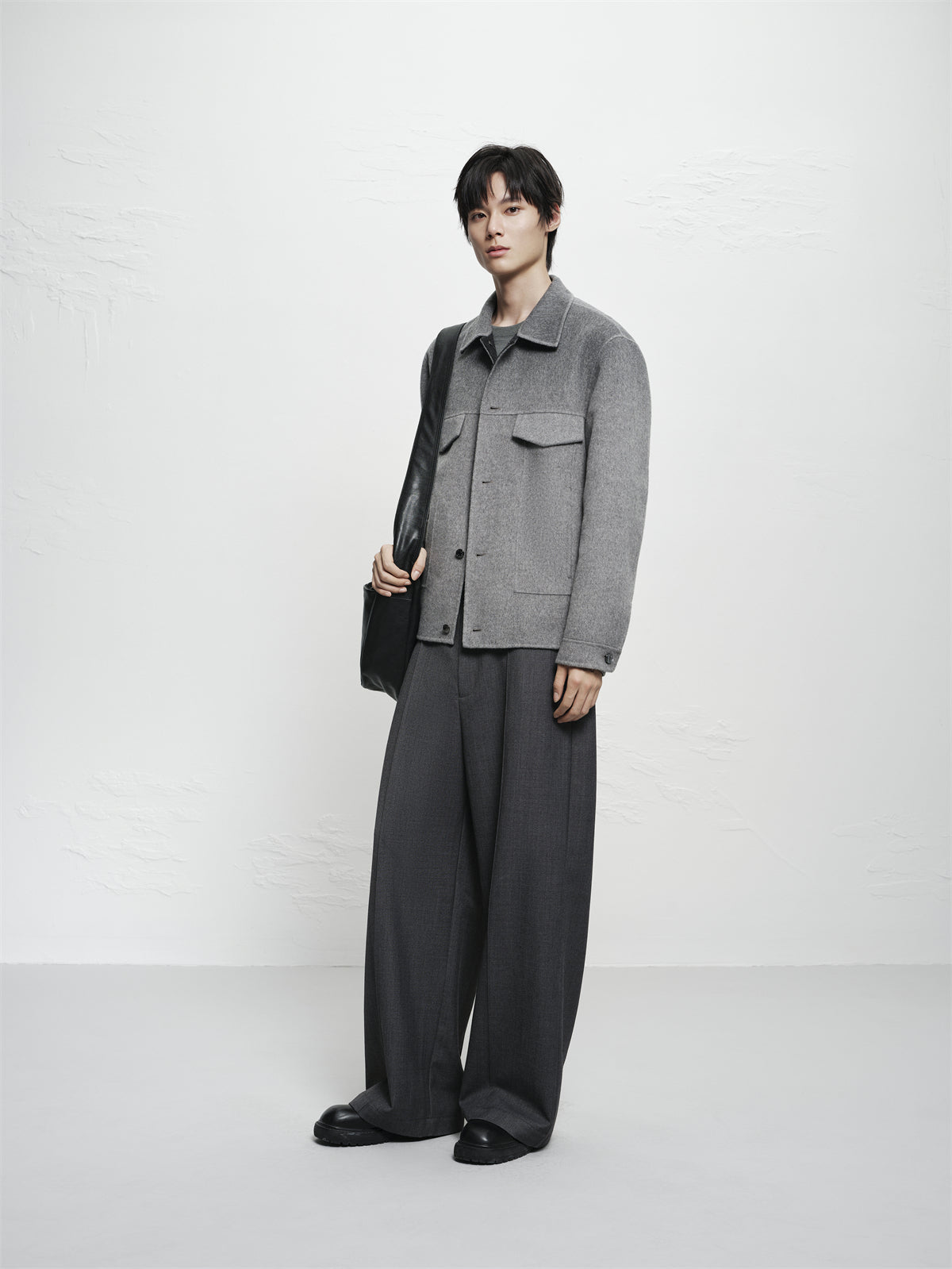Men's Short Ombre Wool-Blend Jacket
