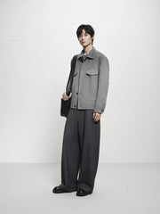 Men's Short Ombre Wool-Blend Jacket