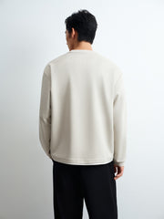 Men's Commuter Herringbone Faux Two-Piece Knit Top