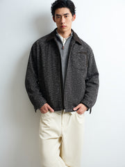 Men's Casual Barn-Style Knit Padded Jacket