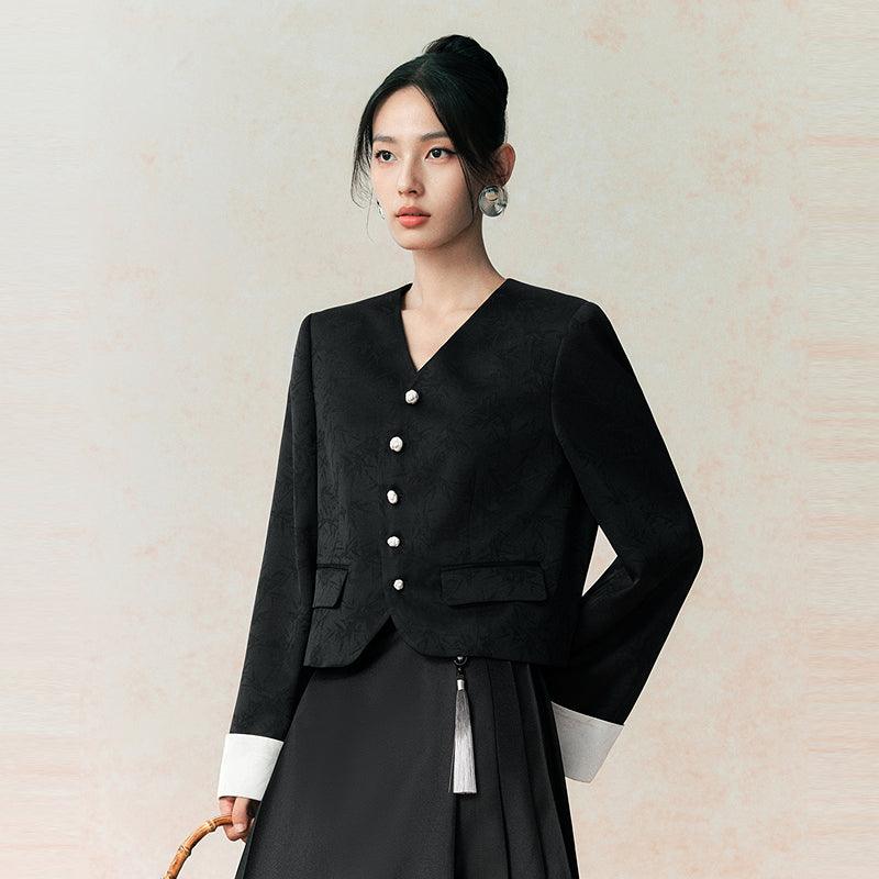 Women's Chinese Style Jacquard Suit