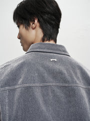 Men's Flocked Denim Jacket