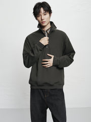 Men's Oversized Basic Pullover Sweatshirt