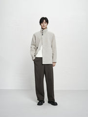 Men's Mid-Length Wool¨CCamel Hair Blend Coat