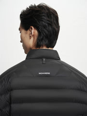 Men's Dual-Fabric Quilted Puffer Jacket