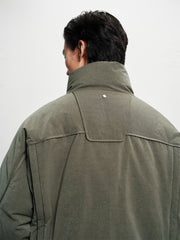 Men's Oversized Stand-Collar Puffer Jacket