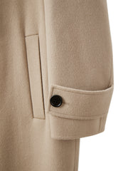 Men's Double-Breasted Trench Wool Coat