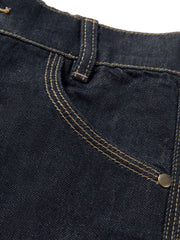 Women's Casual High-Waist Cropped Curved-Leg Jeans