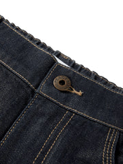 Women's Casual High-Waist Cropped Curved-Leg Jeans