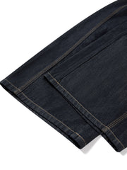 Women's Casual High-Waist Cropped Curved-Leg Jeans