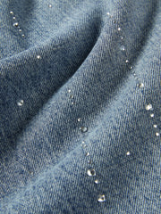Women's Casual Sparkle Meteor Wide-Leg Jeans