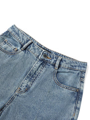 Women's Casual Sparkle Meteor Wide-Leg Jeans