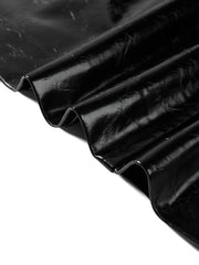Women's Commuter Textured PU Mini Skirt