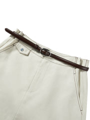 Women's Cargo High-Waisted A-Line Skirt