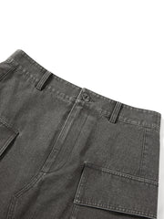 Women's Cargo-Style Denim Skirt