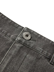 Women's Cargo-Style Denim Skirt