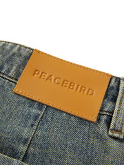 Women's Casual High-Waist Denim Cropped Pants