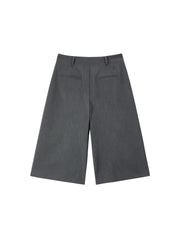 Women's Commuter Grey Tailored Bermuda Shorts
