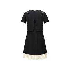Women's Short Dress with Cutout Shoulders