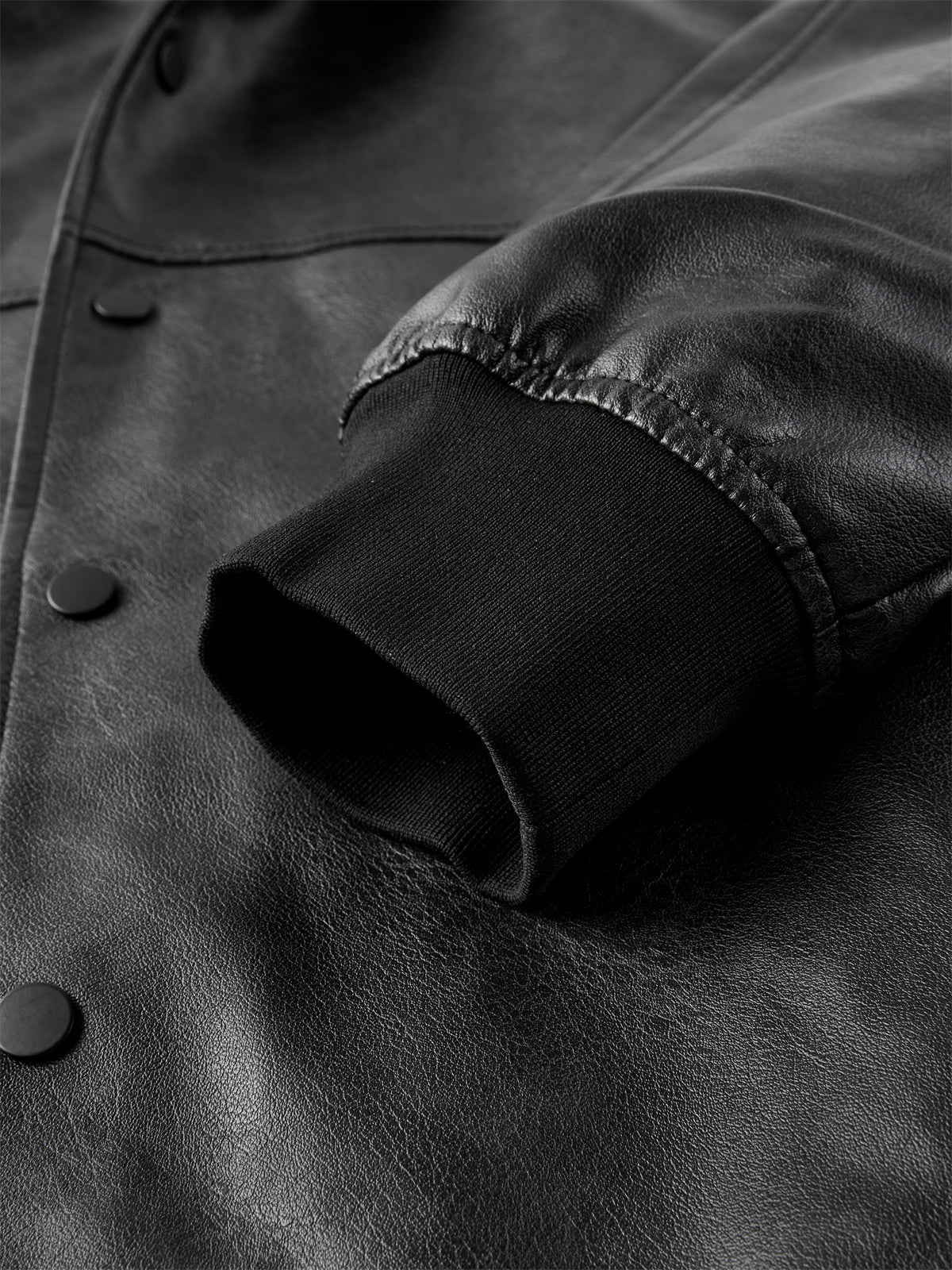 Men's Oversized PU Jacket