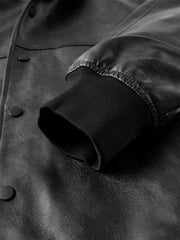 Men's Oversized PU Jacket
