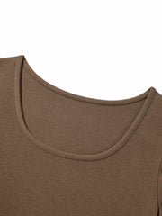 Women's Slim-Fit Contrast Knit Dress