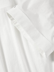 Women's Shirt Dress with Detachable Shawl