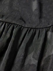 Women's V-Neck Tonal Jacquard Top