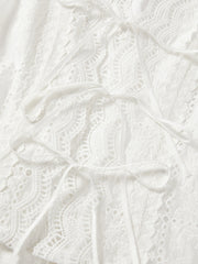 Women's Lace Mock Two-Piece Dress