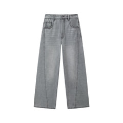 Women's Lyocell-Blend Vintage-Washed Straight Jeans