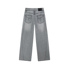 Women's Lyocell-Blend Vintage-Washed Straight Jeans