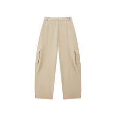 Women's Lyocell High-Waist Curved Cargo Pants
