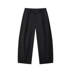 Women's Casual High-Waist Nine-Part Curved Pants